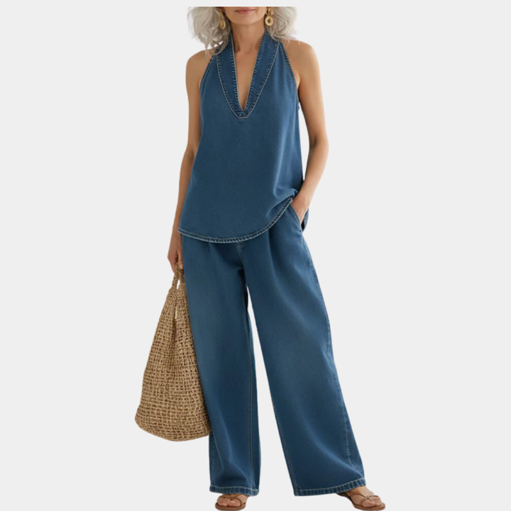 Rita - Denim Duo Set