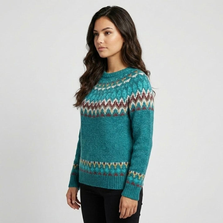 Nordic Patterned Knit Sweater