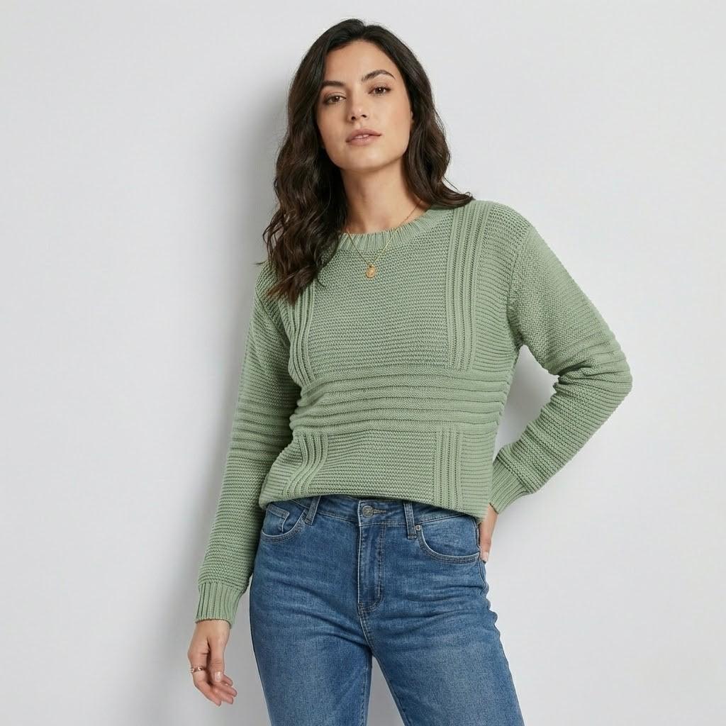 Urban-Style Oversized Textured Knit Sweater