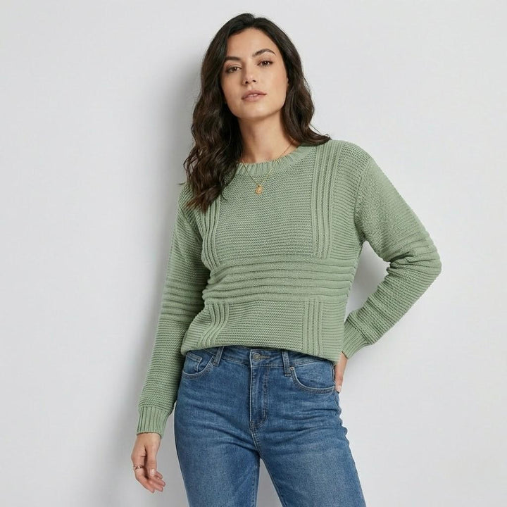 Urban-Style Oversized Textured Knit Sweater