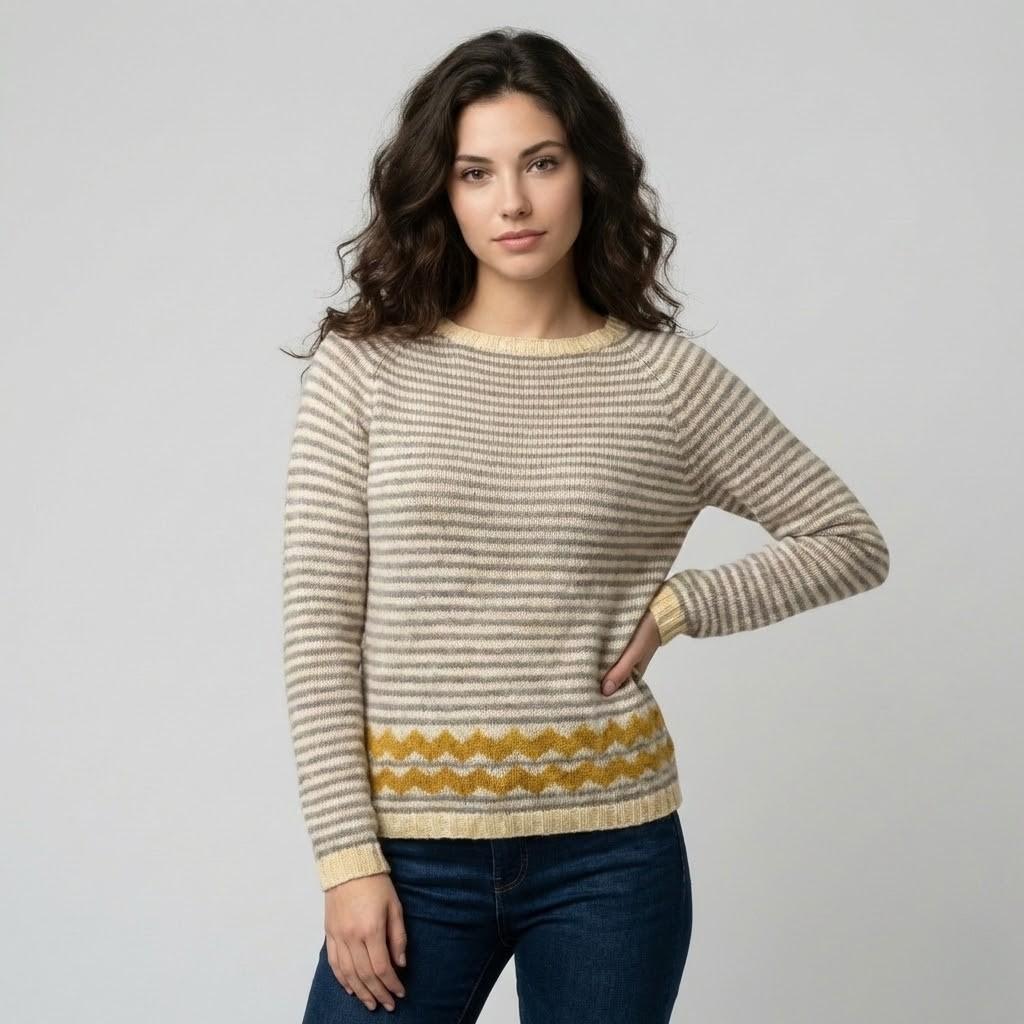 Cozy Loose-Fit Striped Sweater for Ultimate Comfort