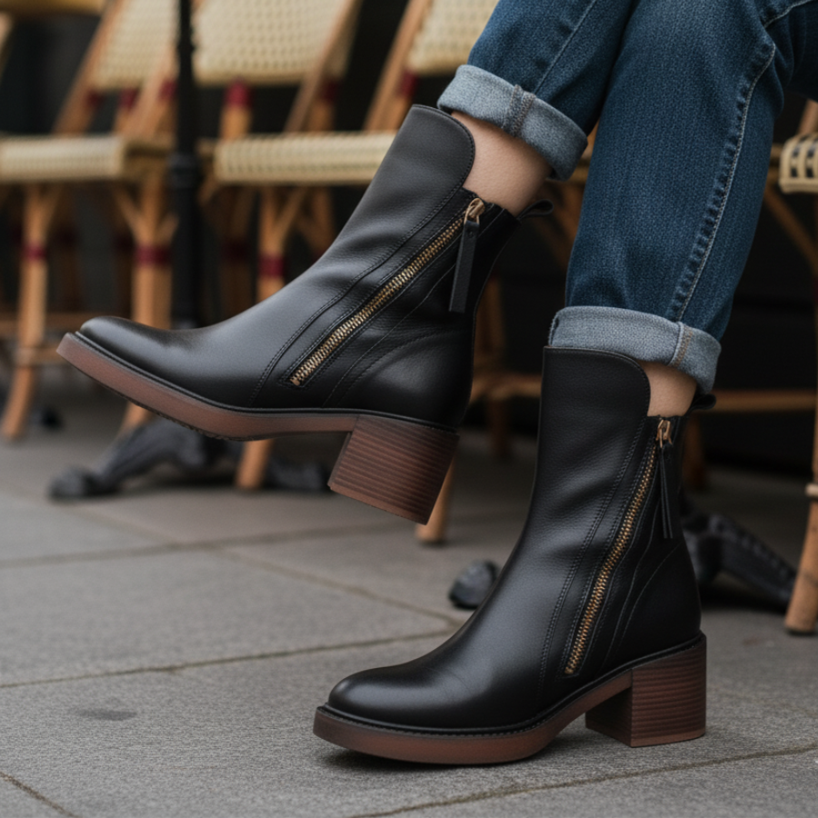 Diana | Square-Heeled Boots
