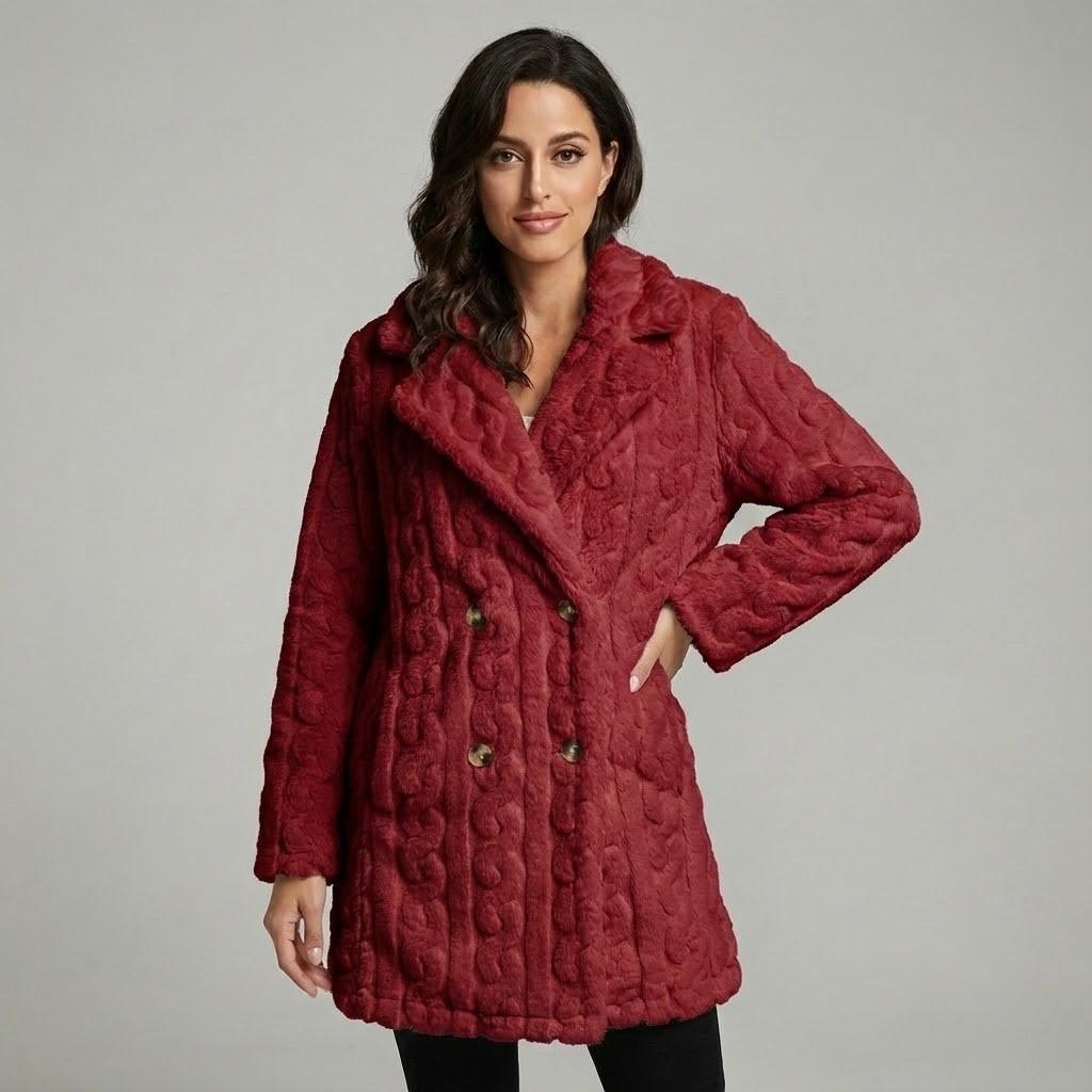 Cozy Long Knit Straight Coat