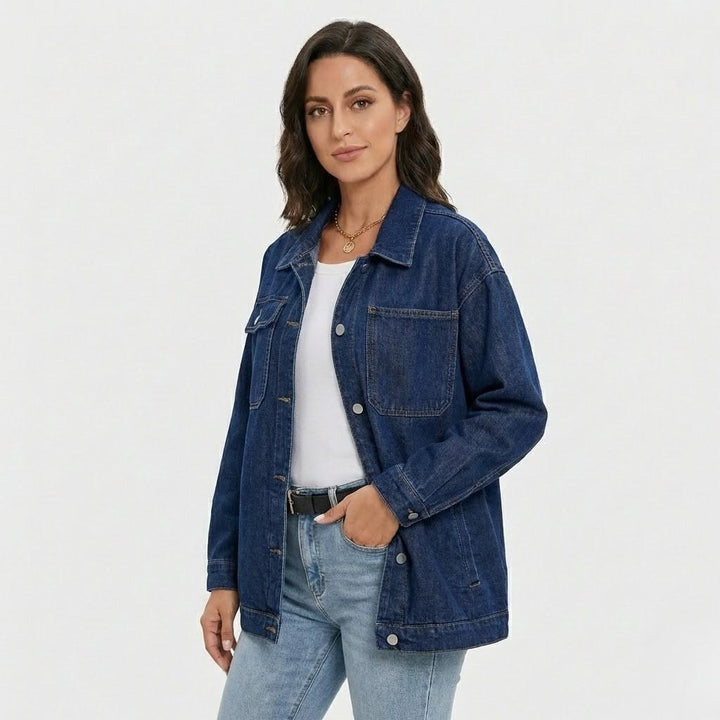 Relaxed Fit Denim Shirt Jacket