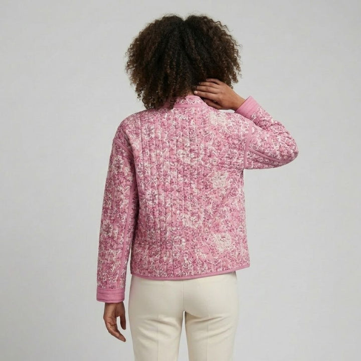 Button-Up Short Quilted Jacket