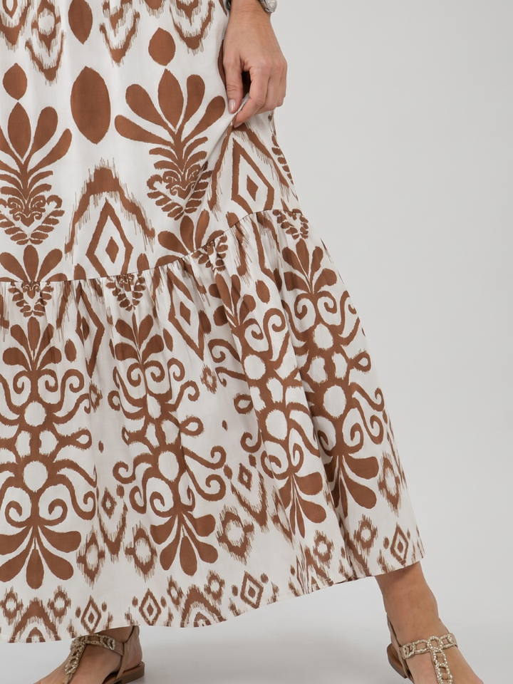 Numan | Mini Dress with Short Sleeves and Flared Skirt