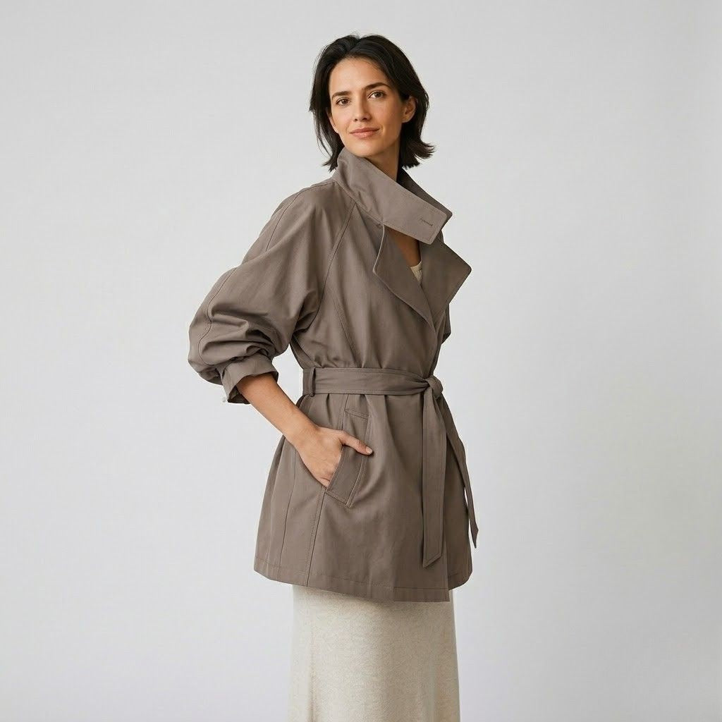 Fluid Lapel Coat