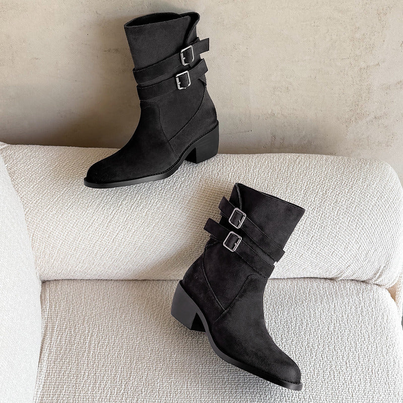 Sienna Genuine Suede Western Boots