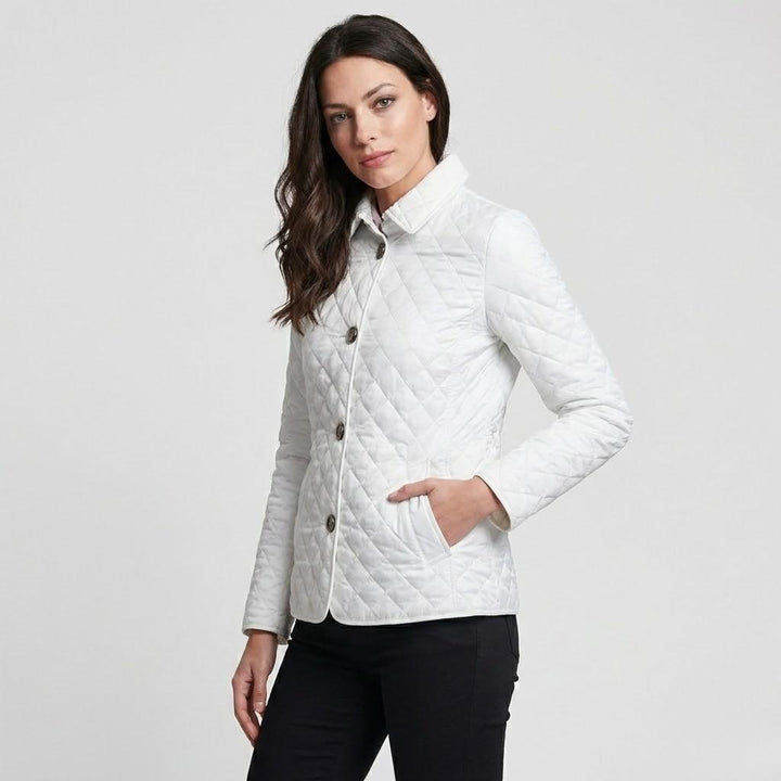 Fitted Cotton Blend Light Quilted Jacket