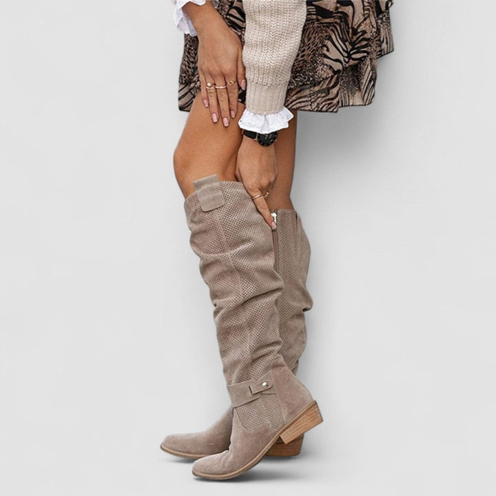 Cozy Western-Style Ankle Boots