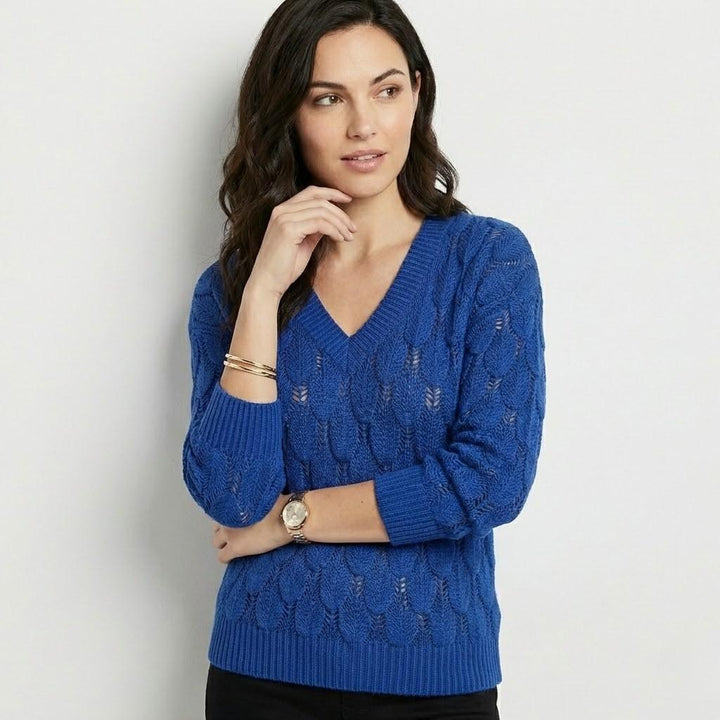 Relaxed Fit Knitted Sweater in a Cotton-Wool Blend - Modern Casual Style