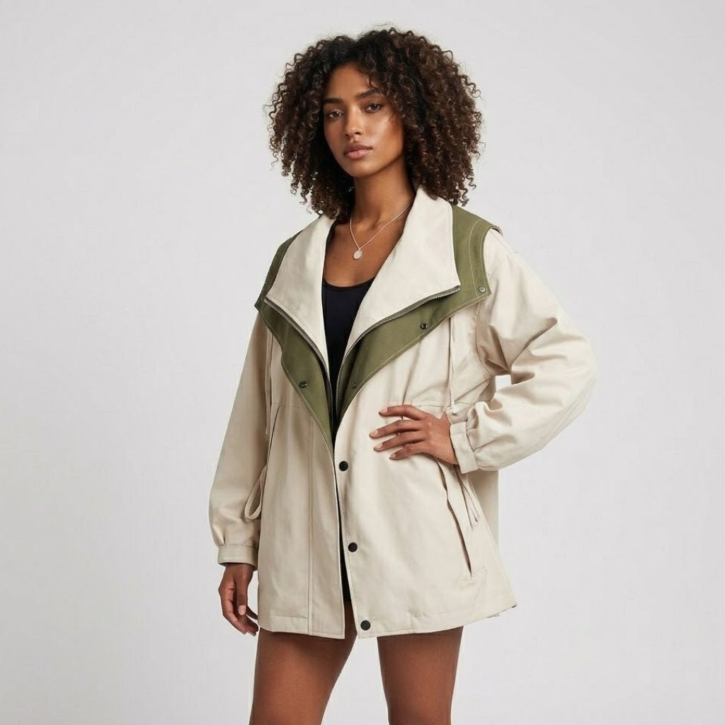 Urban-Style Short Hooded Parka