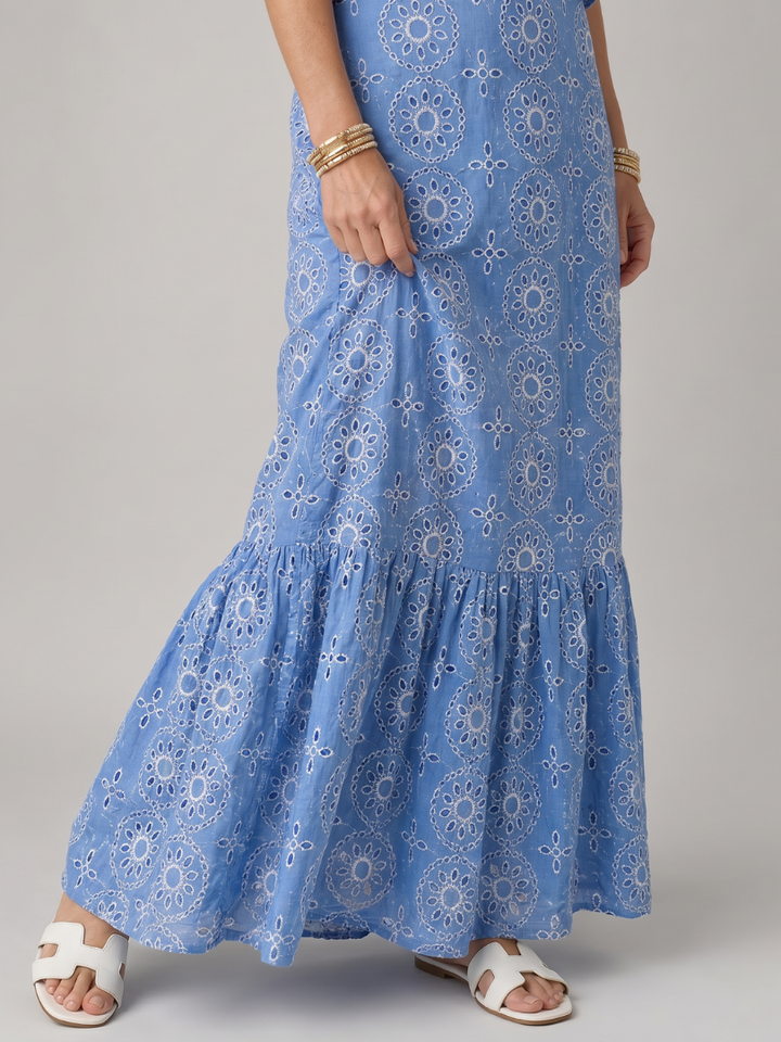 Alure | Midi Dress without Sleeves with Frill Details