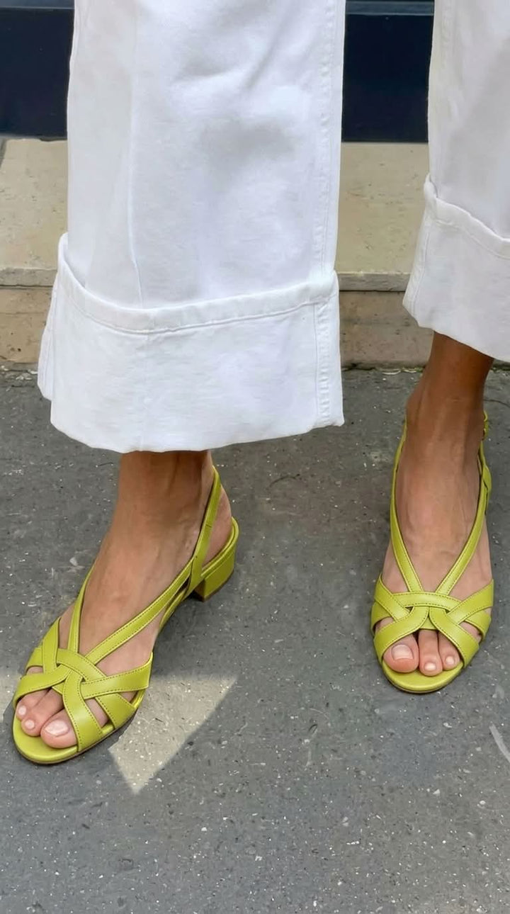 Palmyra - Nude Slingback Sandals for Effortless Style