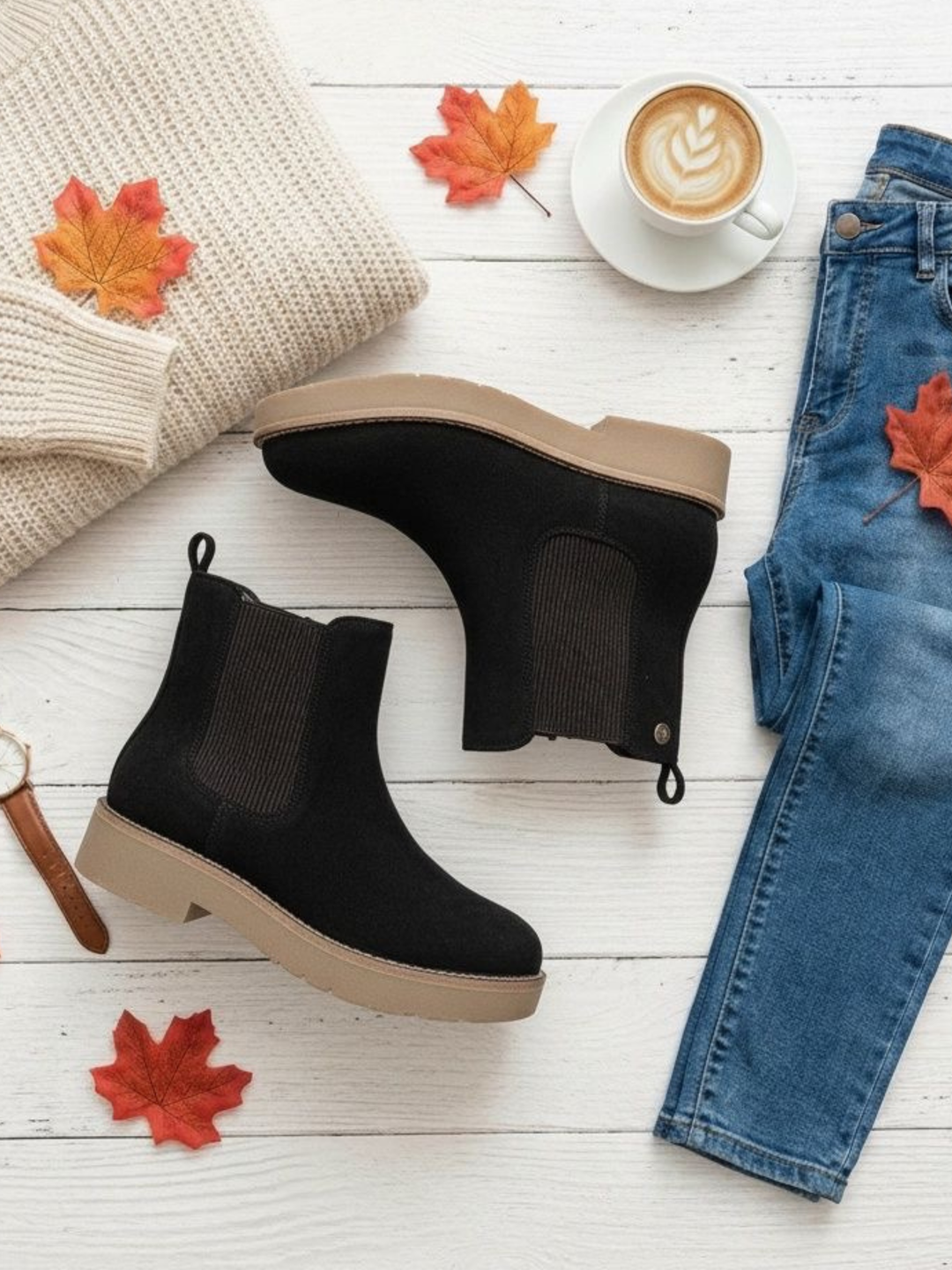 High-Heel Platform Ankle Boots