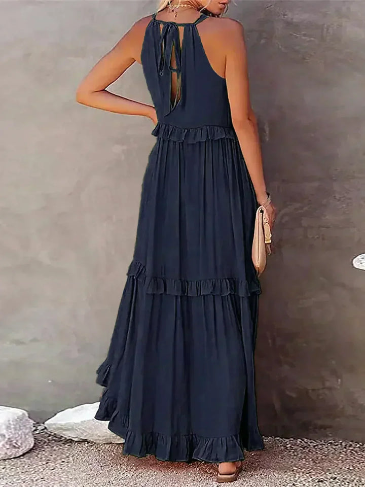 Long Dress in Coral Colour
