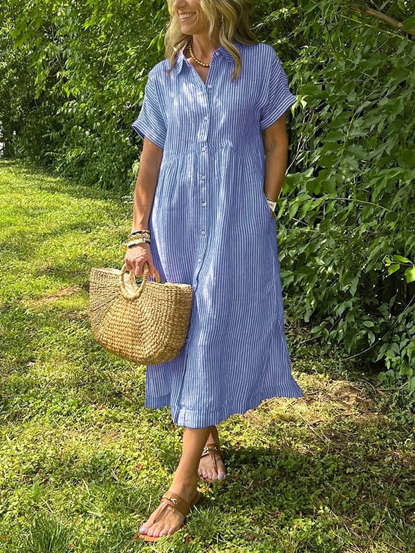 Taís - Chic Button-Up Dress