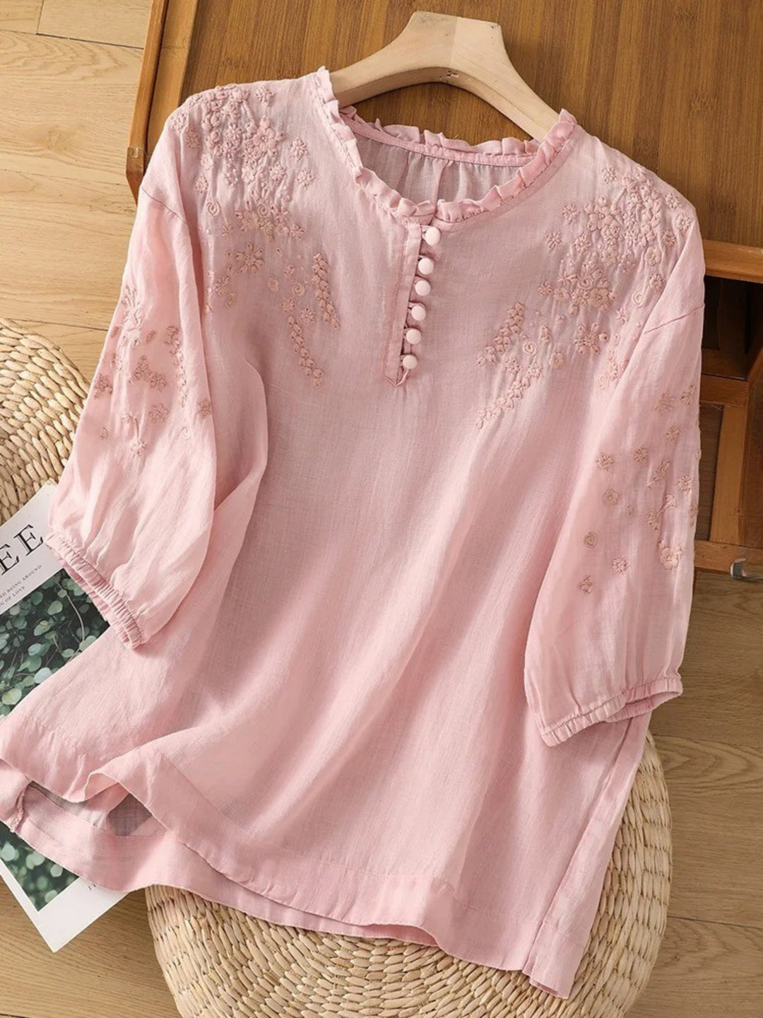 Kissina - Cotton and Linen Blouse