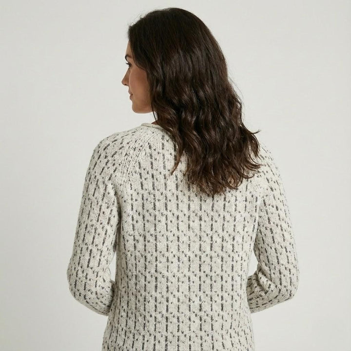 Grey Knitted Sweater Crafted from a Wool-Viscose Blend