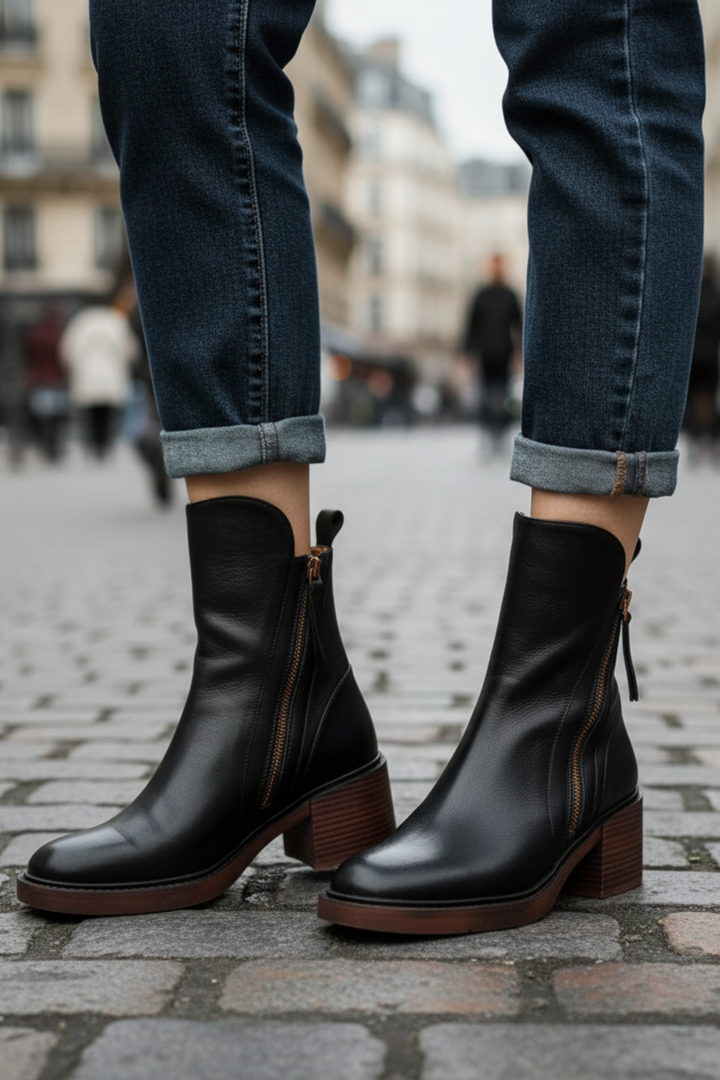 Diana | Square-Heeled Boots