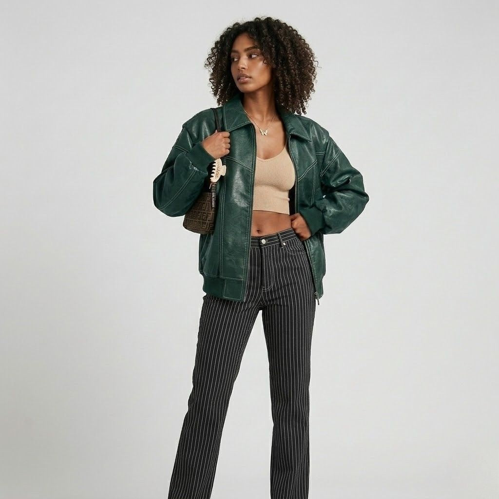Tailored Urban Jacket Featuring Unique Seam Design