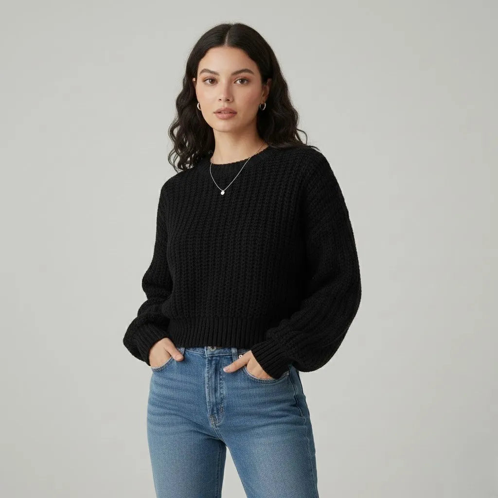 Cozy Oversized Ribbed Knit Sweater
