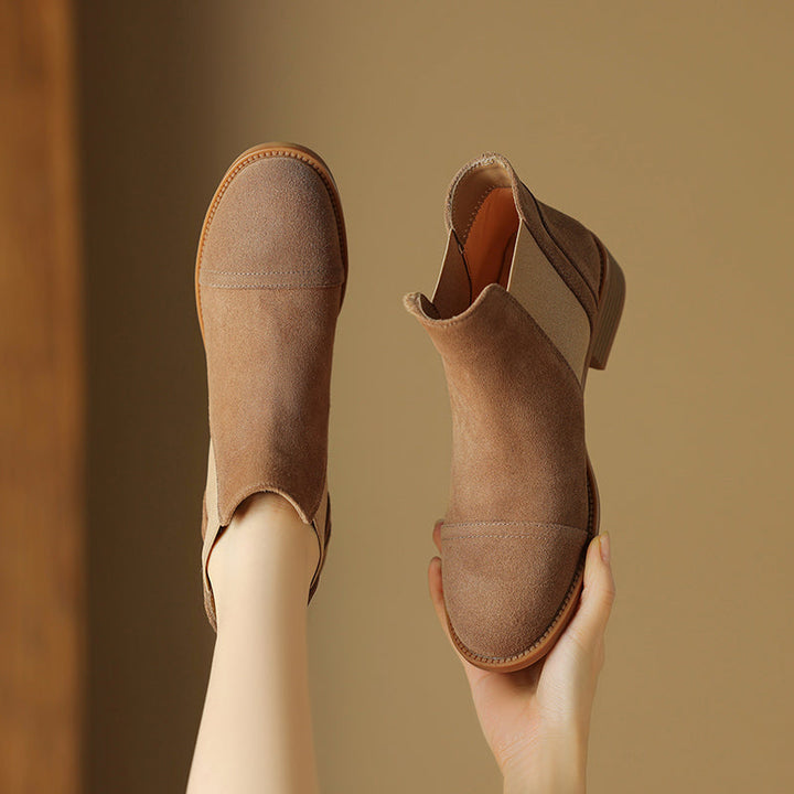 Genuine Suede Zadie Ankle Boots
