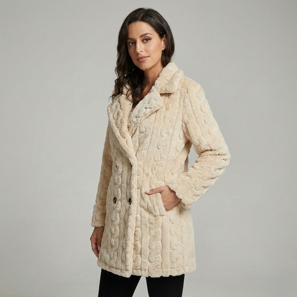 Cozy Long Knit Straight Coat