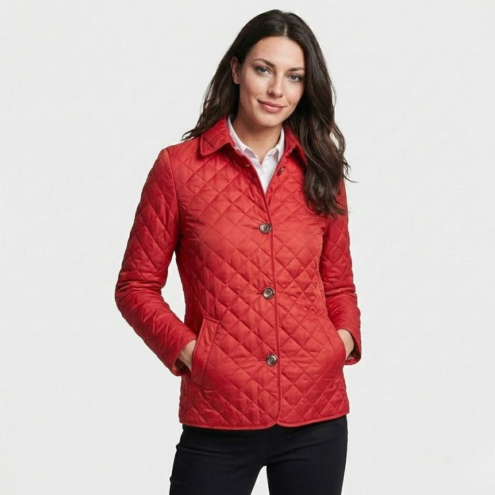 Fitted Cotton Blend Light Quilted Jacket