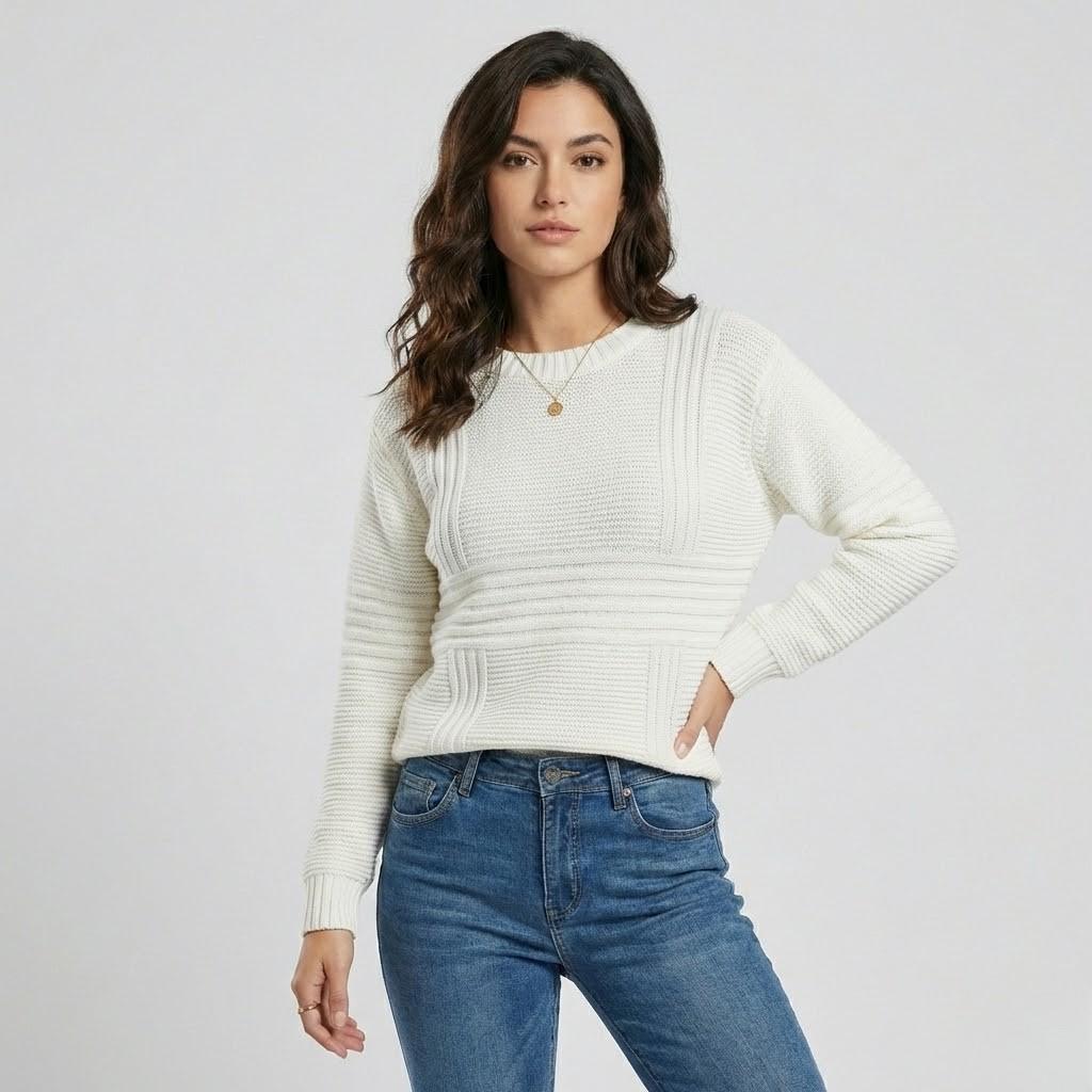 Urban-Style Oversized Textured Knit Sweater