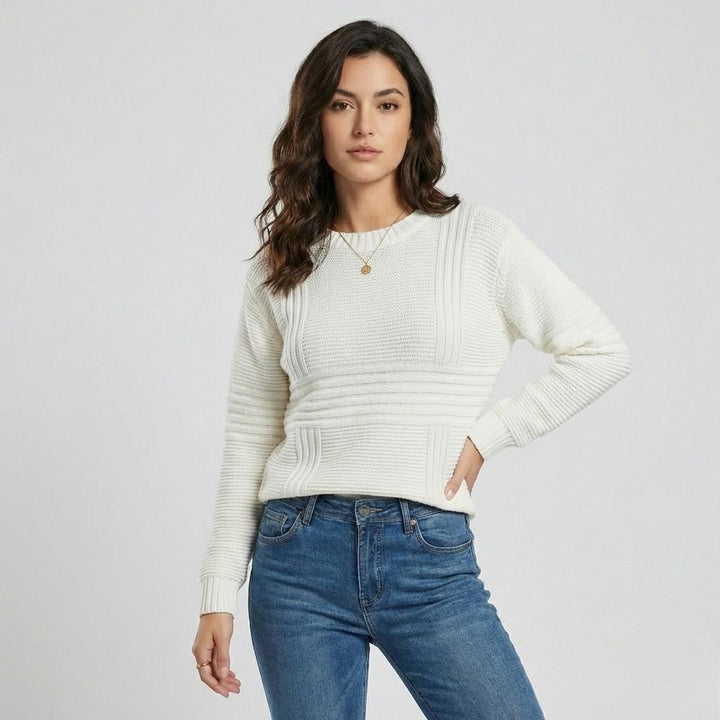 Urban-Style Oversized Textured Knit Sweater