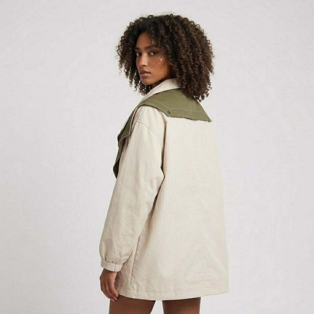 Urban-Style Short Hooded Parka