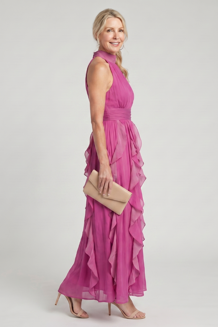Radovana | Layered Ruffle Maxi Dress