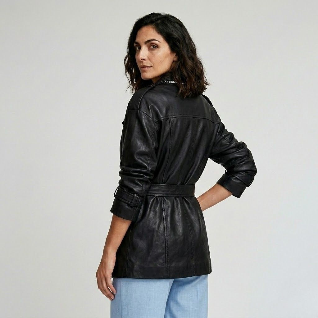 Tailored Coat with Customizable Belt