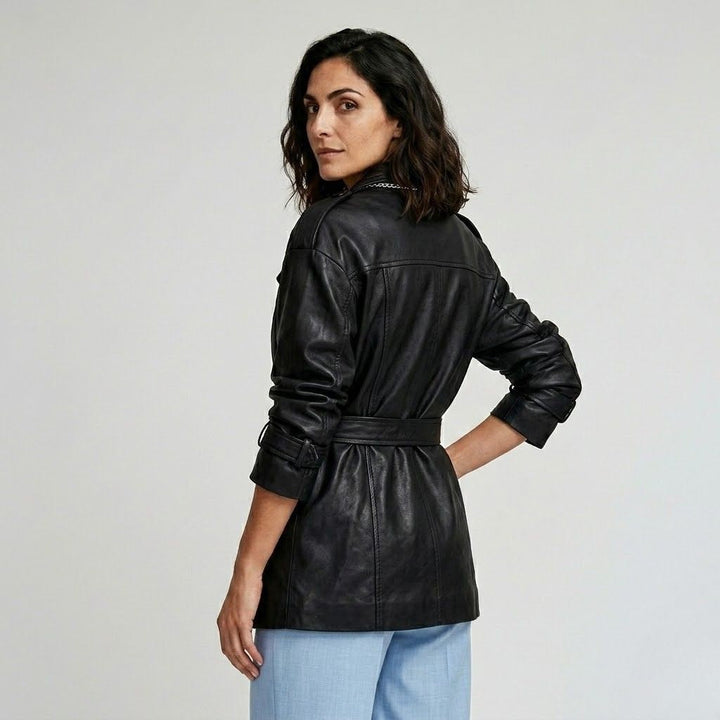 Tailored Coat with Customizable Belt
