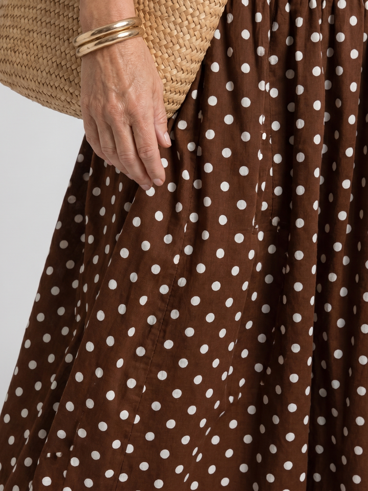 Sorien | Midi Strapless Dress with Deep Design