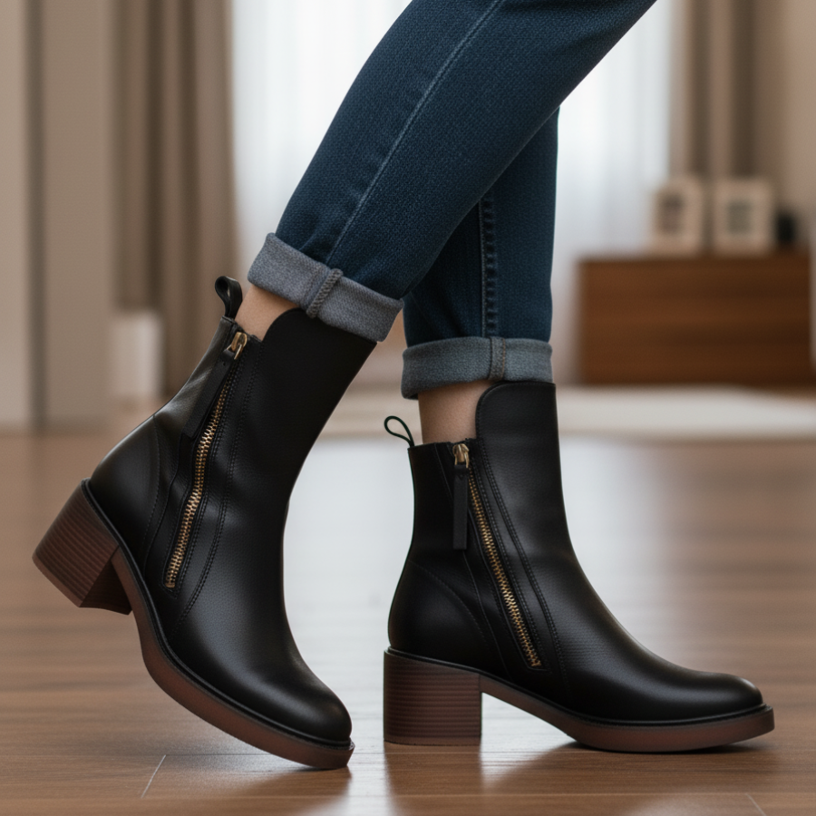 Diana | Square-Heeled Boots