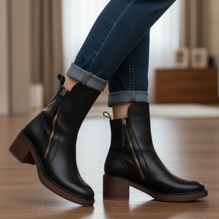 Diana | Square-Heeled Boots