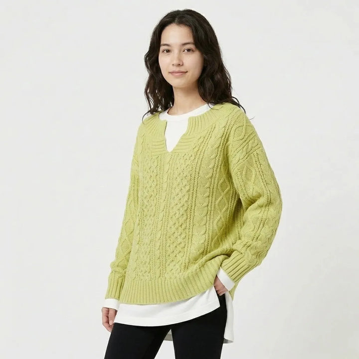 Chunky Cable Knit Oversized Set