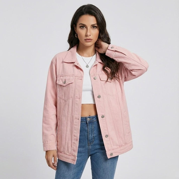 Urban-Style Oversized Denim Jacket