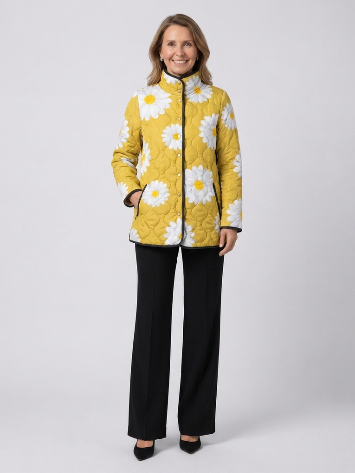 Padded Coat with Daisy Élise