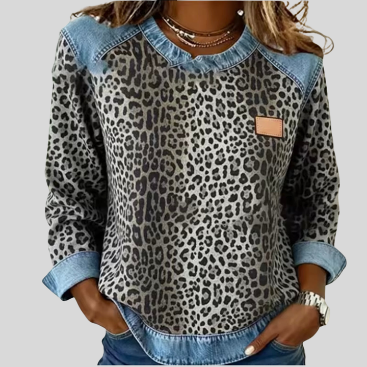 Aleid | Elegant Contrast Neck Sweater