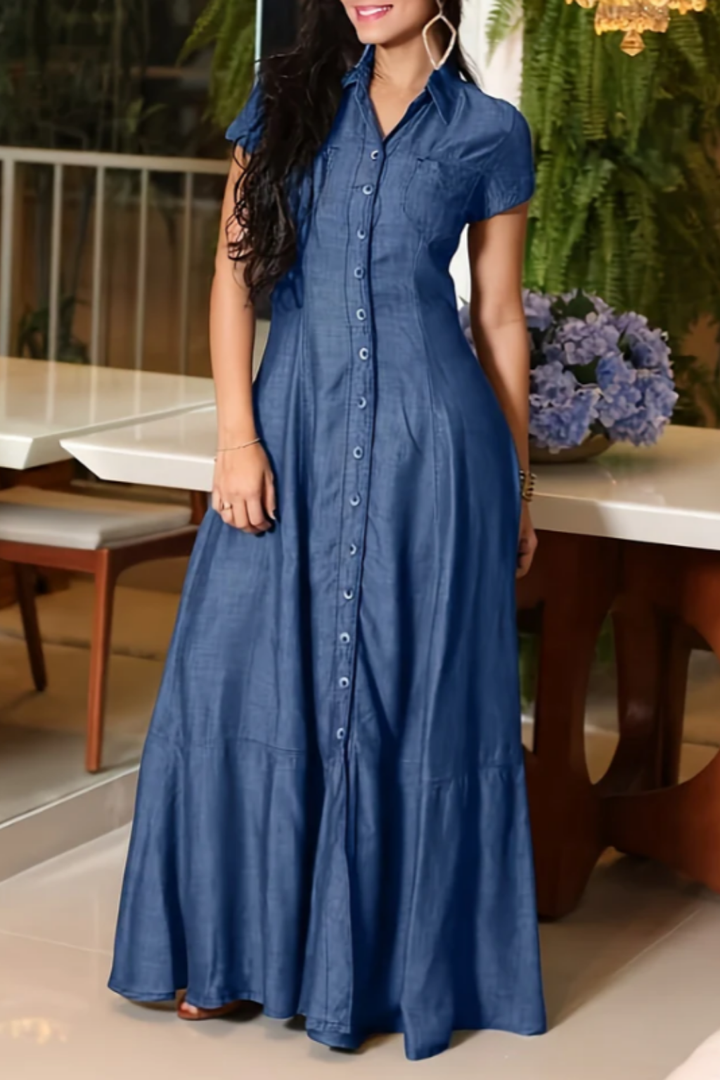 Eliza - Maxi Denim Dress
