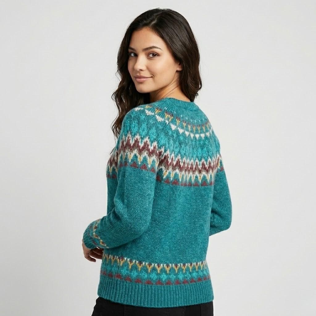 Nordic Patterned Knit Sweater