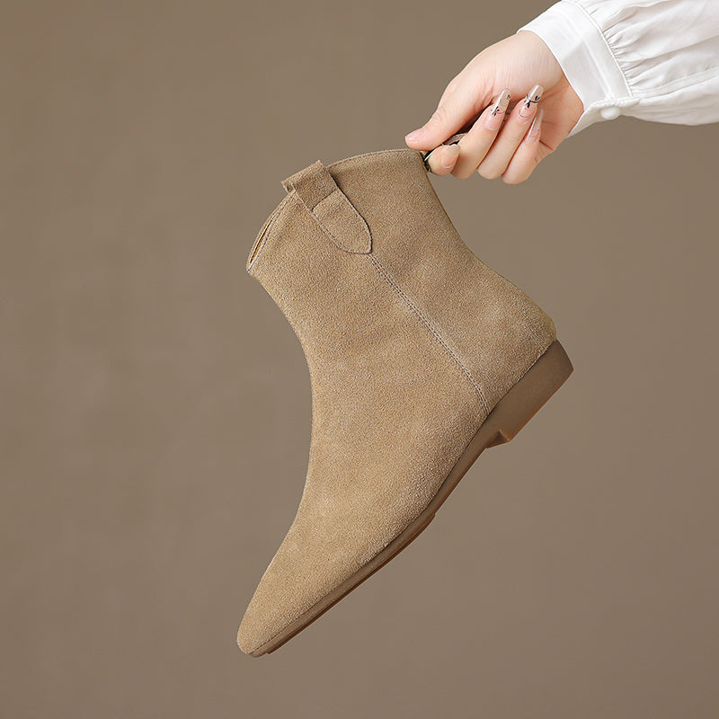 Genuine Suede Renata Chelsea Boots