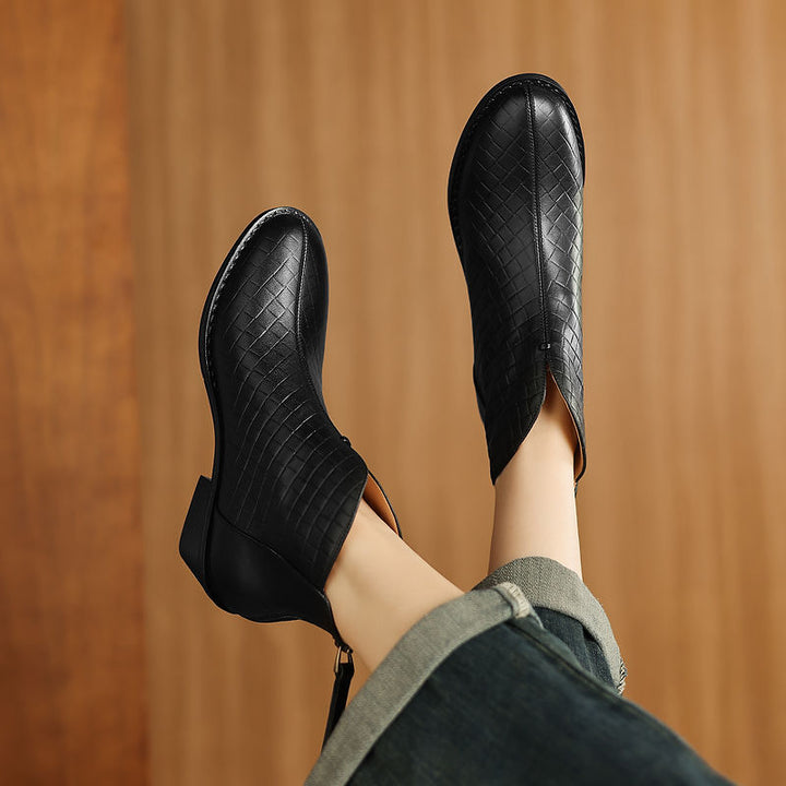 Camila Genuine Leather Ankle Boots