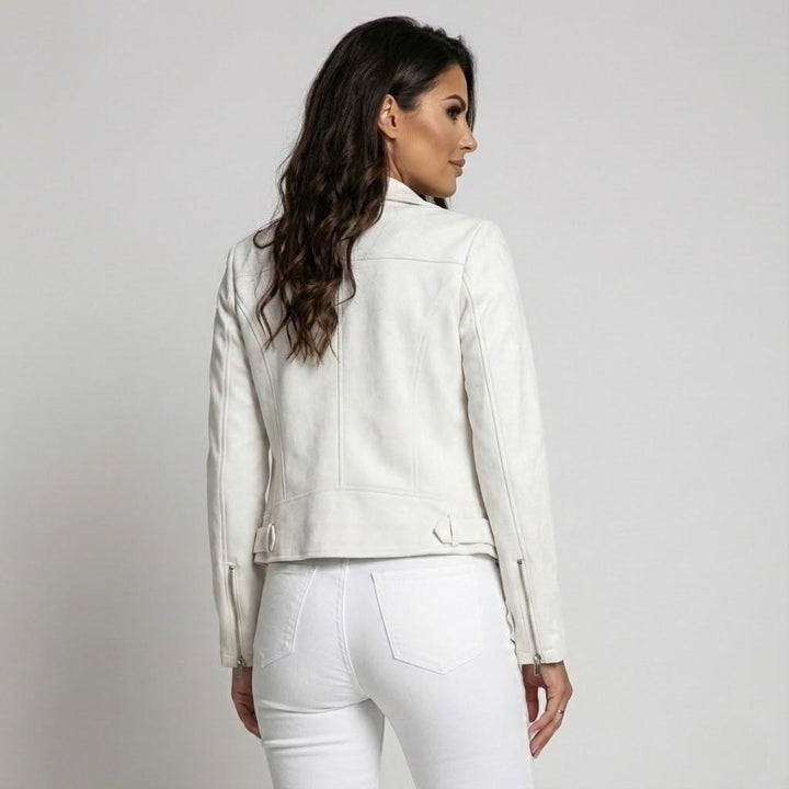 Sophisticated Motorcycle Jacket with Unique Tailored Design