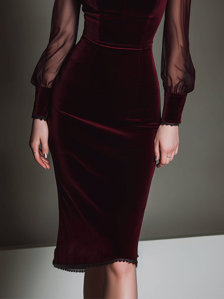 Chic Midi Dress in Polyester with Cotton Accents and Heart Motif