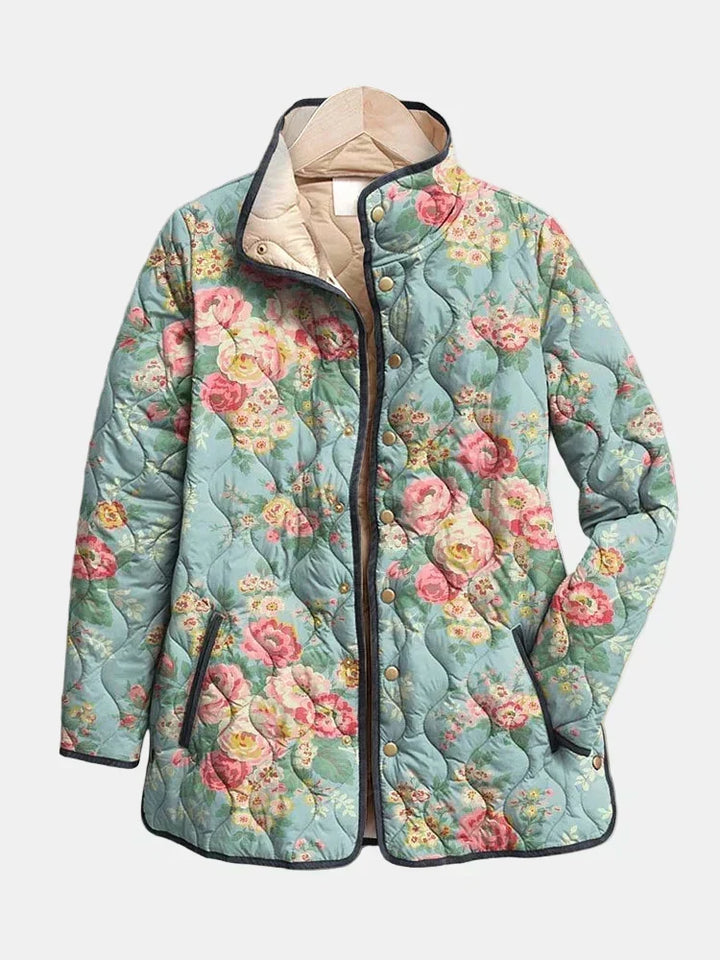 Celadon Rose Quilted Jacket Mathilde