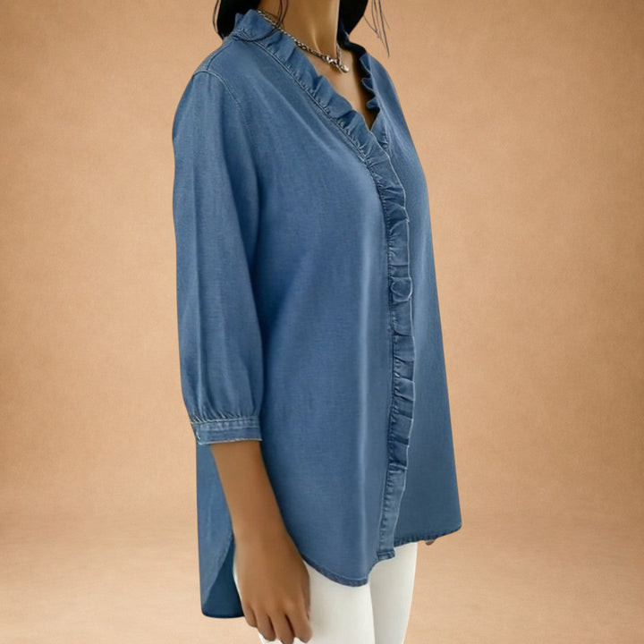 Elena - Elegant Blouse with Ruffles